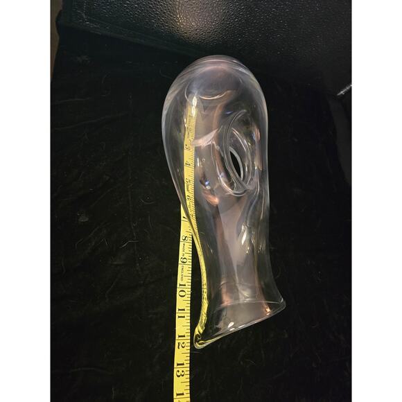 Polish Pitcher Carafe‎ Eternity Badash Crystal Clear Glass 48oz Poland Handmade - Picture 5 of 7